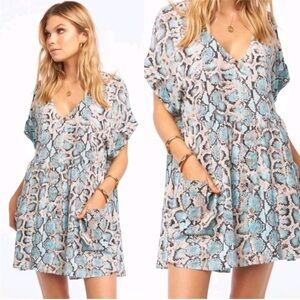 Show Me Your Mumu XS Odessa Dress Snake Print